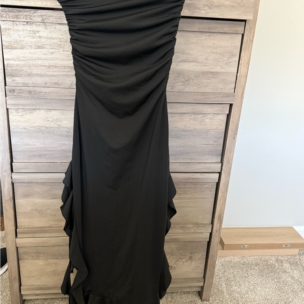 Black Ruffled Women’s Dress
